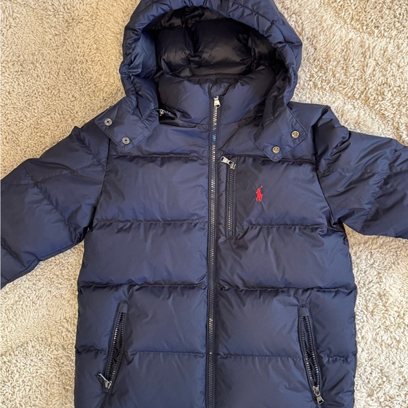 Polo Ralph Lauren Navy Puffer Jacket - Picture 2 of 5